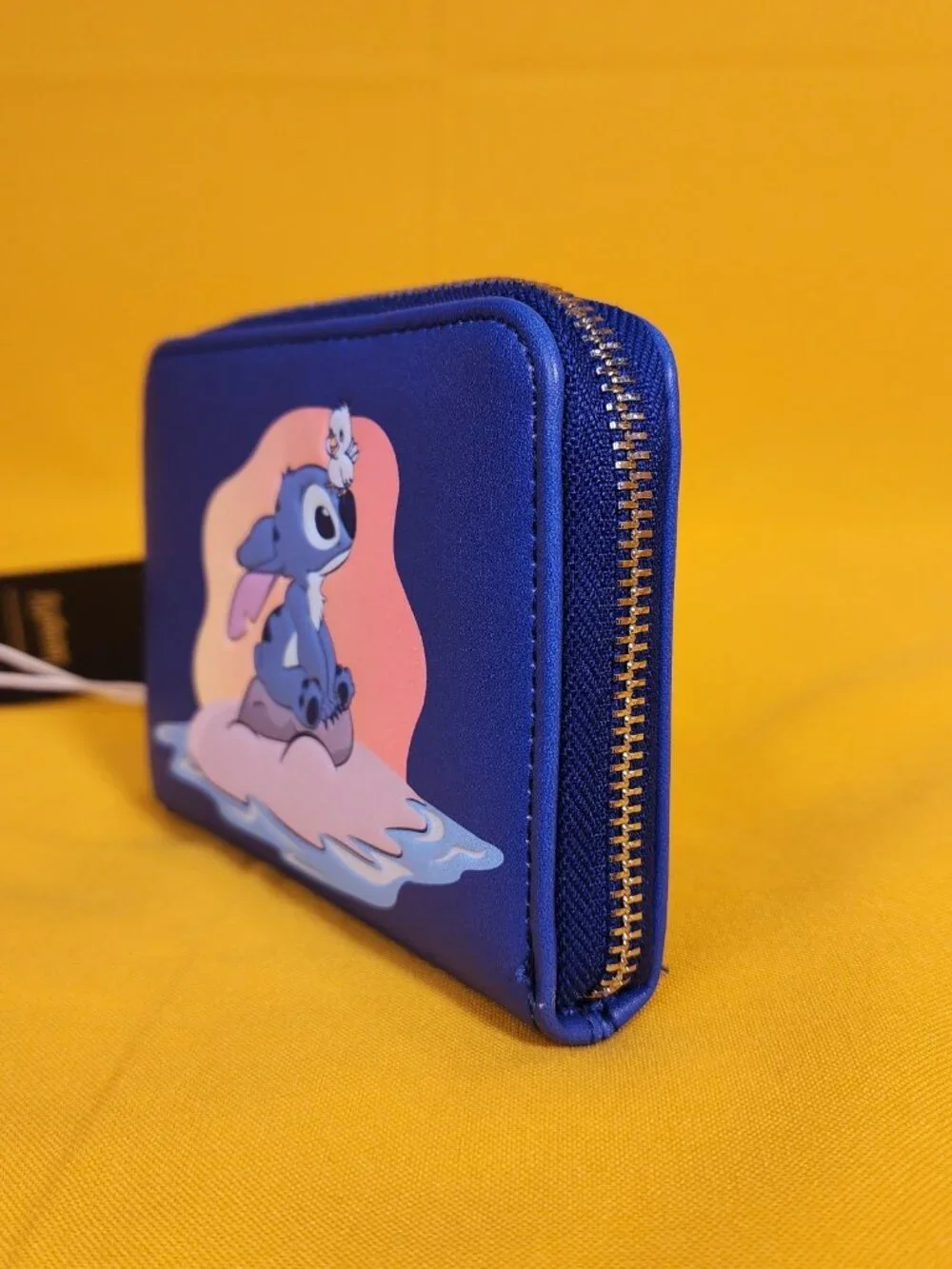 Loungefly Disney Lilo & Stitch Blue Bird & Stitch Sunset Beach Zip Wallet NEW